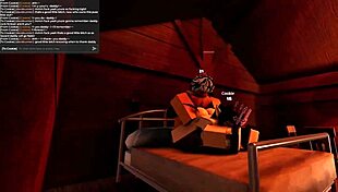 Roblox elf slut takes daddys big girthy cock inside of her tiny 18+ body