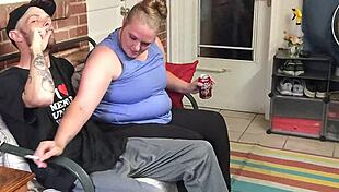 cheating wife caught giving neighbor blowjob while smoking