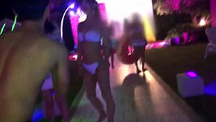 Half Beauty in Night Pool Gets Pounded Hard by Boyfriend