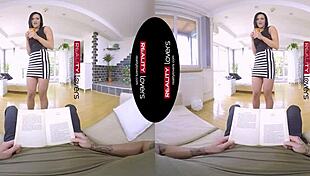 wifey needs attention in reality vr scene