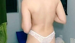 Just a naughty skinny girl playing with her body and getting fun