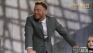 Suggestive game: curvy milfs fuck stepfamily for prize.