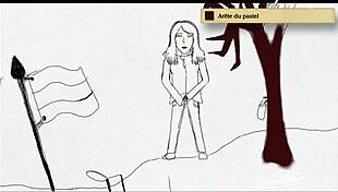 Art academy home studio - teen girl peeing standing up 😲