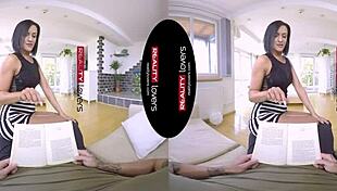 wifey needs attention in reality vr scene