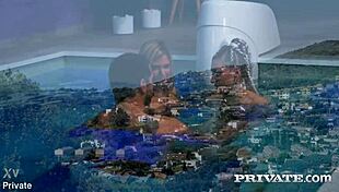 candee licious and vyan hill dive into a steamy threesome by the pool, licking pussies and riding cocks in every position