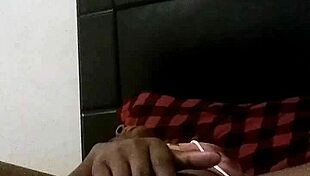 Amateur girl masturbates with fingering until squirting at home