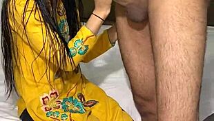 Indian Stepmom's Wild Encounter with Huge Cock