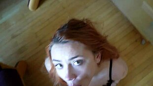 Cute Redhead Fantasizes About Deepthroat Sucking One Day