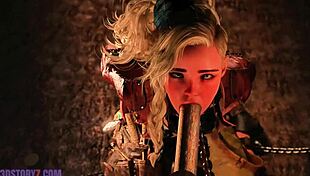 Gemma Smithy blowjob training 😈 bondage slave monster