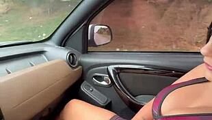 Stranger convinces me to fuck in his car in public