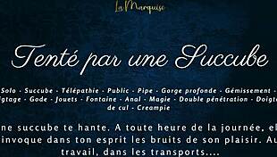 Tenté par une succube french dirty talk public succubus anal
