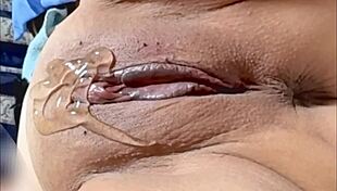 Amateur couple explores shaved pussy 183 days post-virginity