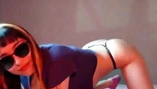 bonneyuwu inserting marbles with condom in wet pussy