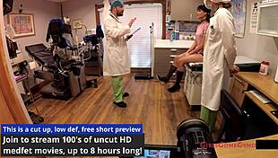 Channy Crossfire explores orgasm research backstage at the hospital.