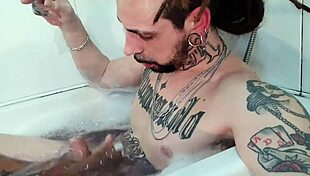 Birthday Sex Party in Bath with Big Ass and Facial Cum
