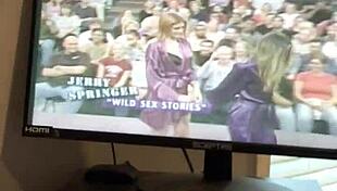 Passionate Lesbian Kissing on Jerry Springer Show
