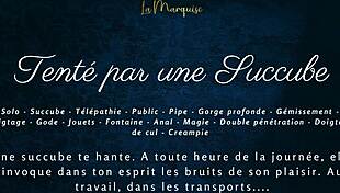 Tenté par une succube french dirty talk public succubus anal