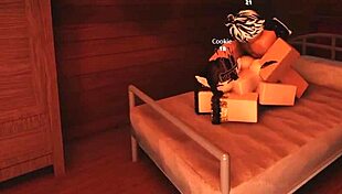 Roblox elf slut takes daddys big girthy cock inside of her tiny 18+ body