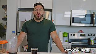 Big juicy titty teen pleases yogi's massive dick during workout