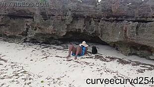 Extreme Public Flashing Made Uber Driver Touch Pussy Till Squirt And Orgasm On Beach