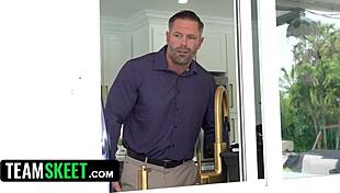 Babysitter seduces boss to keep her job