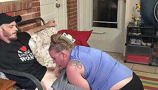 cheating wife caught giving neighbor blowjob while smoking