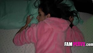 Pink Onsie Butt Flap Stepsis Gets Fucked Hard