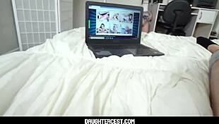 cute latina teen 18+ stepsister with a big ass aria lee fucked by stepbrother after finding out he has a crush on her pov