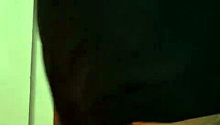 Mom applying cream in just her underwear, teasing with every stroke