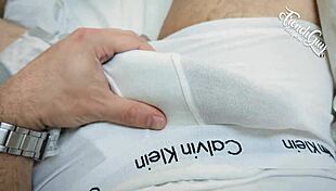 this french guy jerks off in a roleplay scene pretending taboo stuff