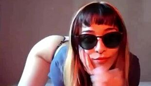 bonneyuwu inserting marbles with condom in wet pussy