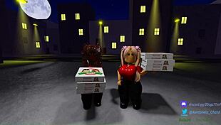 two sexy pizza workers fuck customer