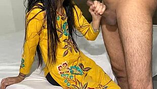 Indian Stepmom's Wild Encounter with Huge Cock