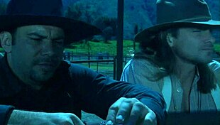 I remember Brooke Ballentyne fucking the hired ranch hand by the fireside outdoors, creampie and all.