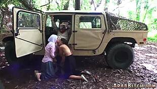 Outdoor army bondage in uniform