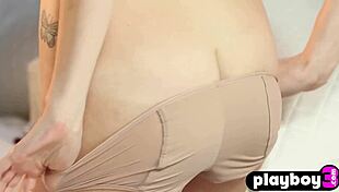 amazing blonde model does sensual striptease