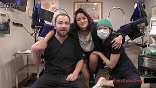 Channy Crossfire explores orgasm research backstage at the hospital.