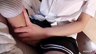 Petite Japanese Girl With Hairy Pussy And Round Ass Gets Uncensored Pov Amateur Defloration Sex With Cum Inside