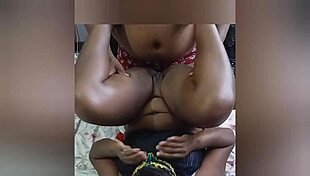 ebony bbw's greedy pussy gets licked and massaged deeply