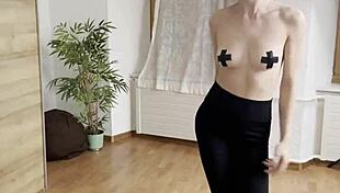 Naked Power Flexing with Miss Daisy Diamond