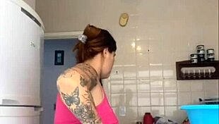 Husband caught me flashing on balcony in bikini