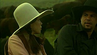 I remember Brooke Ballentyne fucking the hired ranch hand by the fireside outdoors, creampie and all.