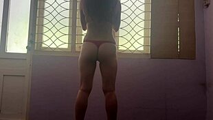 Fine Big Ass Girl Workout At Home