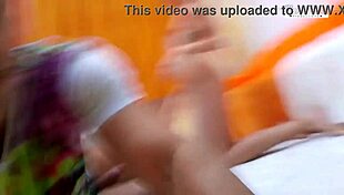 AMATEUR BABE JESSI EMPERA RIDES COCK BENT OVER DOGGYSTYLE AT CASTING PIERCED NIPPLES