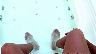 The latina teen eagerly receives a facial