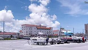 I explore the Okinawa hibiscus nipples during our sleeping fuck