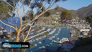 I feel the intense pleasure as step sisters gal and aubree reunite with stepmommy and stepdaddy in a sloppy orgy