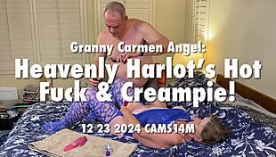 Amateur granny carmen gets hardcore creampie pounded pov style