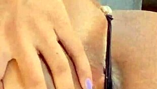 Her pussy throbs from massage turning into wild fucking and explosive orgasm