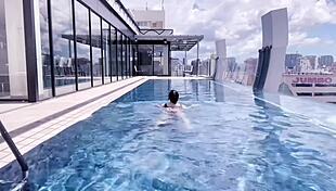 I explore the Okinawa hibiscus nipples during our sleeping fuck